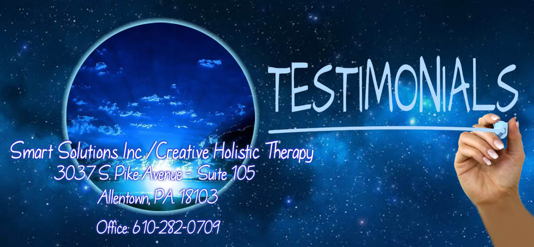 Creative Holistic Therapy - Testimonials Page Header
